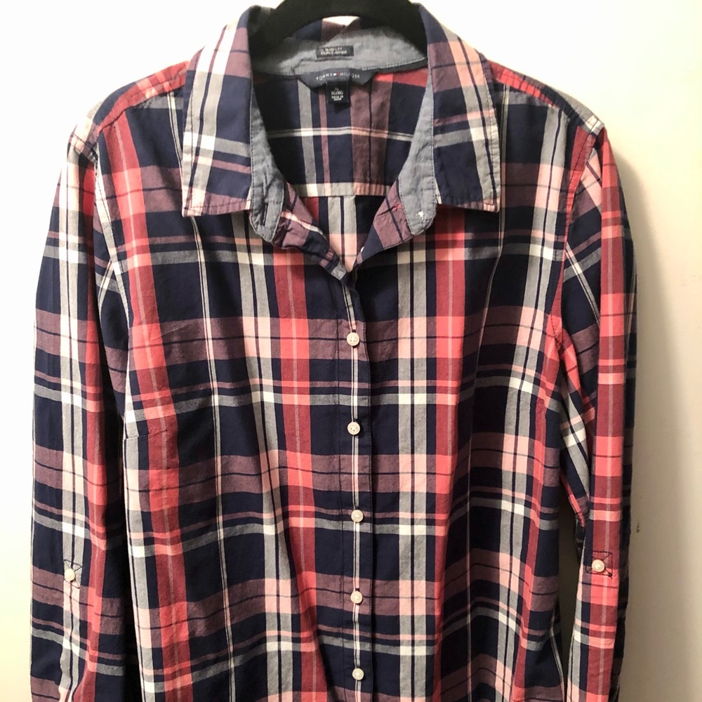 Tommy Hilfiger plaid button-down